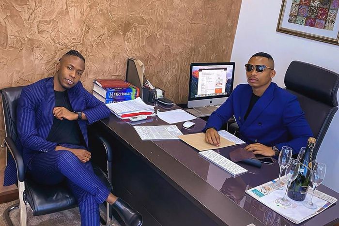 Otile Brow with his new signee Lexsil