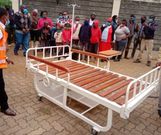 Sample ICU bed made by 2 Kenyan innovators Mungai Gathongo and Joseph Muhinja in Githunguri, Kiambu County