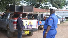 Police impound 3 Machakos County vehicles used by Maendeleo Chap Chap Senatorial Candidate to campaign