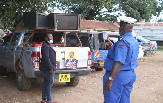 Police impound 3 Machakos County vehicles used by Maendeleo Chap Chap Senatorial Candidate to campaign