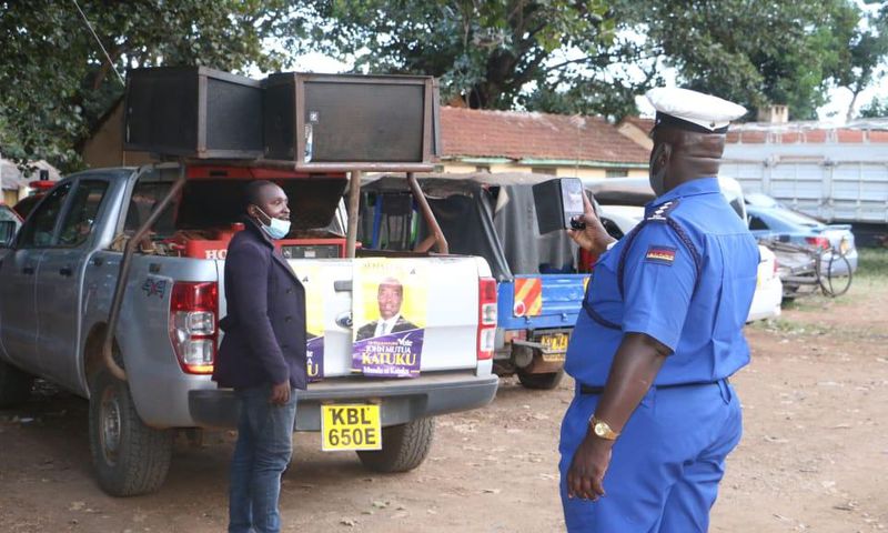 Police impound 3 Machakos County vehicles used by Maendeleo Chap Chap Senatorial Candidate to campaign