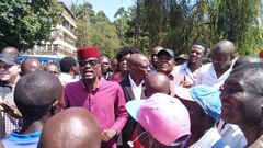 File image of former Kakamega Senator Bonny Khalwale and Kimilili MP Didmus Baraza