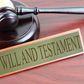 Stock image on last will and testament