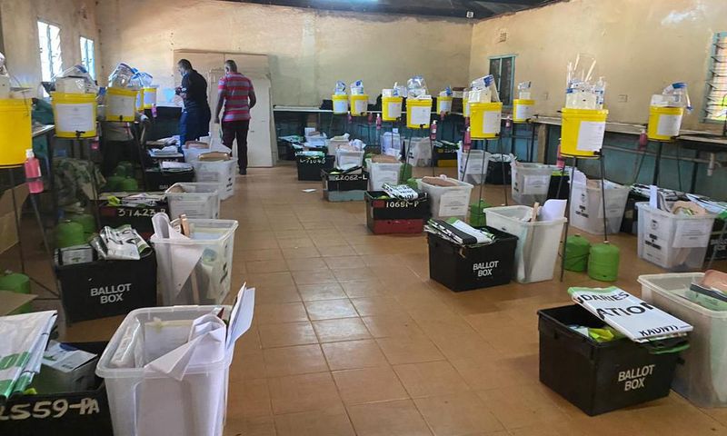 Distribution of election materials ahead of December 15th 2020 by-elections