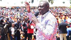 Deputy President William Ruto during rallies in Central Kenya