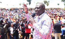 Deputy President William Ruto during rallies in Central Kenya