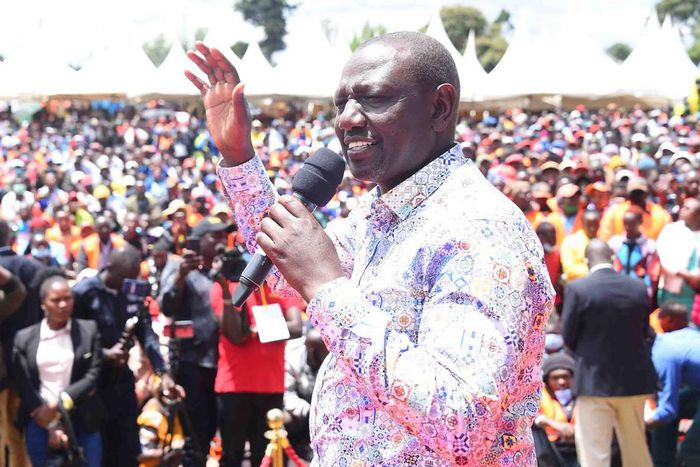 Deputy President William Ruto during rallies in Central Kenya