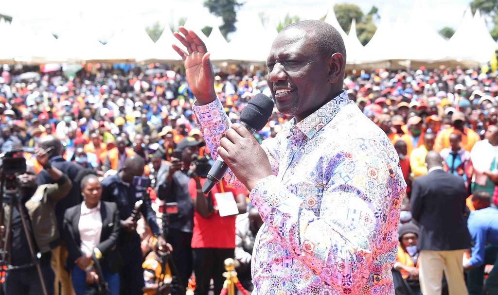 Deputy President William Ruto during rallies in Central Kenya