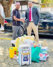 City Politician Alinur Mohamed gifts Omosh Sh60,000 & households worth Sh50,000 (Photos)