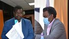 Activist lawyer Okiya Omtatah and Director of Public Prosecutions (DPP) Noordin Haji