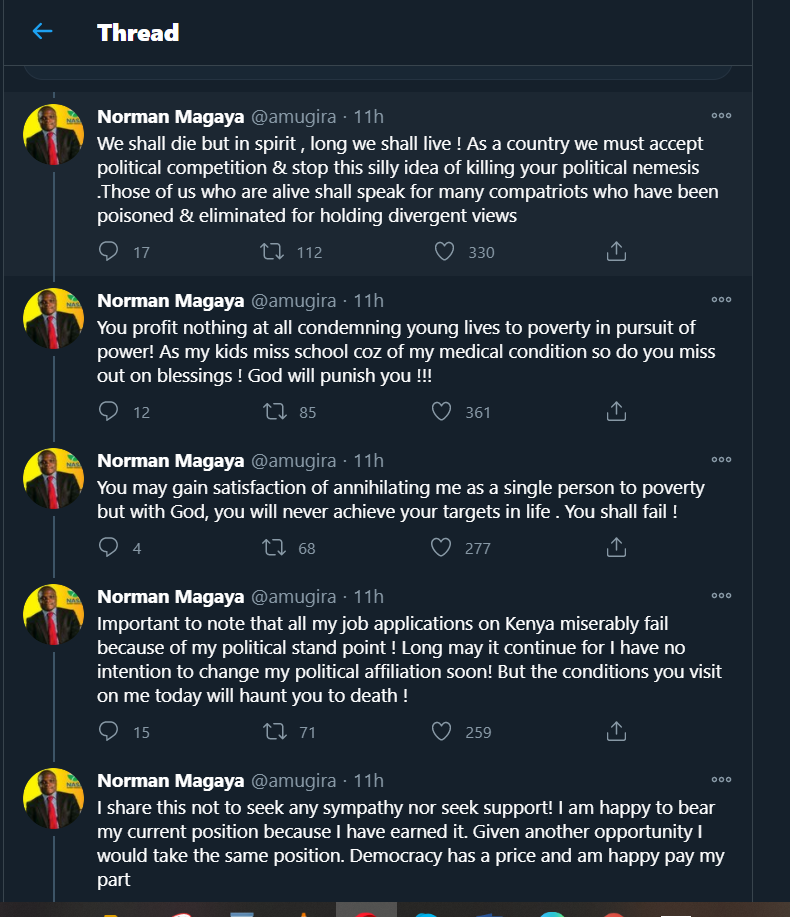 Norman Magaya's tweets