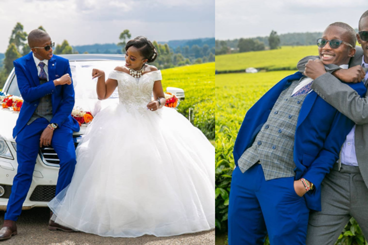 Comedian Njugush’s younger Brother weds longtime girlfriend in an exquisite affair (Photos)