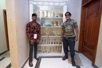 Koffi Olomide with Diamond Platnumz in his House