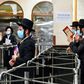 Hasidic Jews visit the tomb of Rabbi Nahman days before the Jewish New Year in the central Ukrainian town of Uman