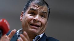 Ecuador's former president Rafael Correa, who lives in exile in Belgium, was sentenced in absentia in April to eight years in prison for corruption during his 10-year term