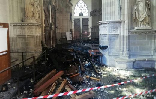 Artefacts and paintings were lost in the fire, as well as the 17th century organ -- a star attraction of the cathedral