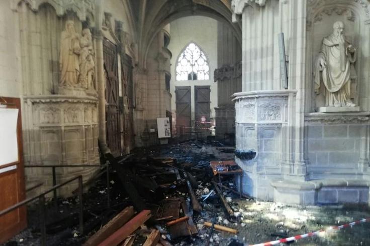 Artefacts and paintings were lost in the fire, as well as the 17th century organ -- a star attraction of the cathedral
