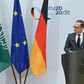 At a press conference with German Foreign Minister Heiko Maas (R), his Saudi counterpart Prince Faisal bin Farhan Al-Saud renewed criticism of Israeli policy on the Palestinians