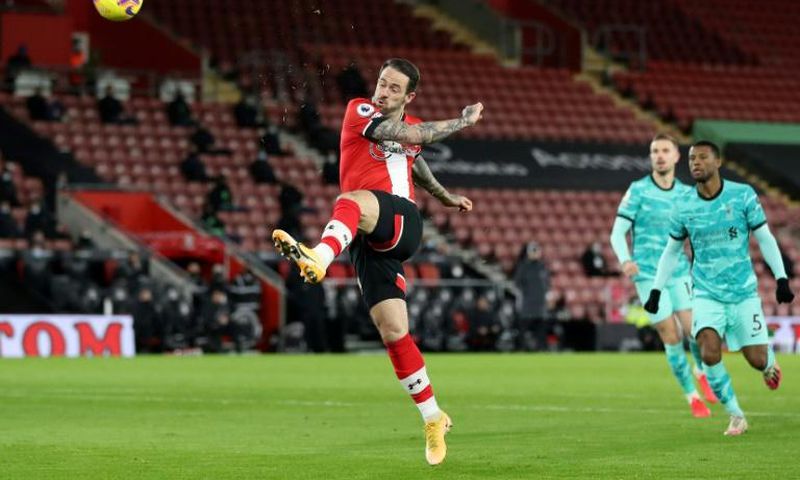 Virus worry - Danny Ings, pictured scoring Southampton's winner in a 1-0 win over Premier League champions Liverpool, has tested positive for Covid-19