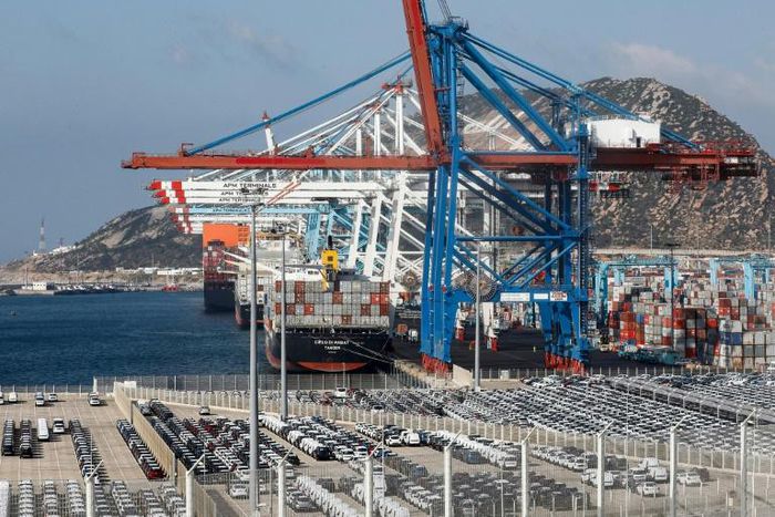 Tangiers is the location of the Mediterranean's biggest maritime cargo terminal