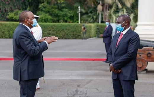 File image of President Uhuru Kenyatta with Deputy President William Ruto