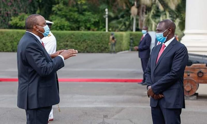 File image of President Uhuru Kenyatta with Deputy President William Ruto