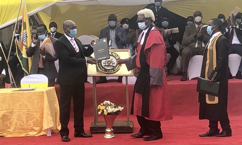 Speaker Benson Mutura sworn in as Acting Nairobi Governor (Courtesy)