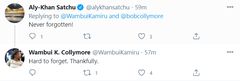 Comment posted on Wambui Kamiru Collymore's tweet