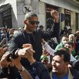 Algerian journalist Khaled Drareni, 40, was arrested on March 29 on charges of 'inciting an unarmed gathering' and 'endangering national unity' after covering demonstrations by anti-government protesters