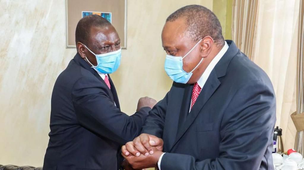 President Uhuru Kenyatta with DP Ruto