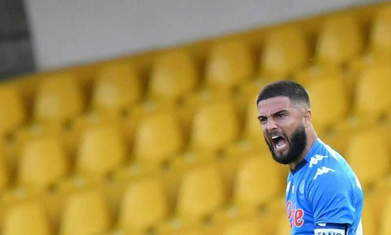Napoli's Italian forward Lorenzo Insigne scored twice in a 6-0 win over Fiorentina