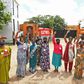 Garment workers of Euro Clothing Company II protest in front of the factory in Mandya district, Karnataka state