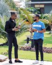 Singer Diamond Platinumz with Don Fumbwe