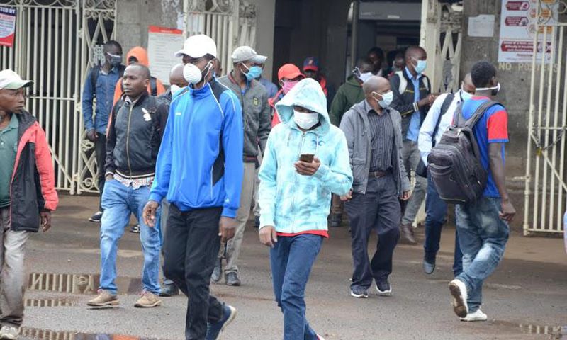 Orders for police to arrest all Kenyans found wearing masks the wrong way - Head of Police Operations Henry Barmao