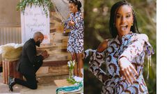 Gospel star Moji Short Baba proposes longtime girlfriend and it’s a Big YES!