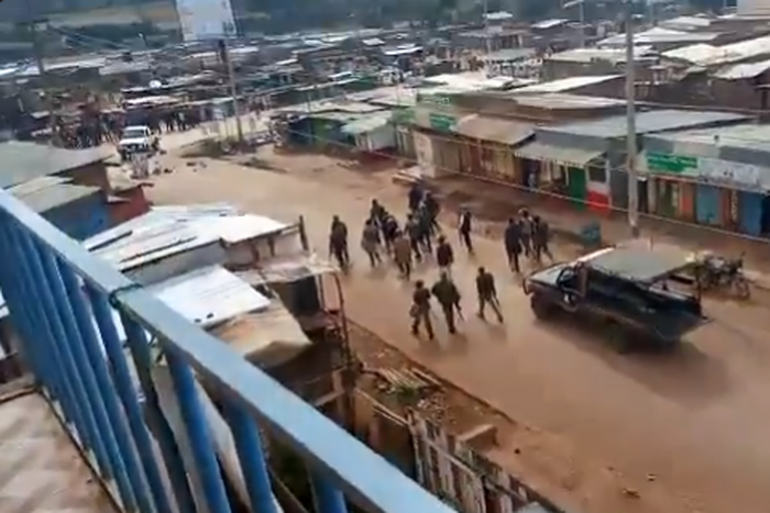 Police disperse rowdy protestors in Molo (Video)