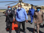 President Uhuru Kenyatta arrives in Kabarak for former President Mzee Daniel Moi's remembrance service
