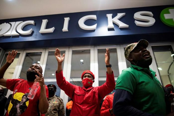 The protesters want the retail chain shut for five days