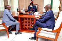 Raila Odinga, Donald Kipkorir and Chris Kirubi