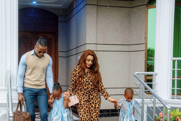 Diamond Platnumz, Zari Hassan and their Kids Nillan and Tiffah