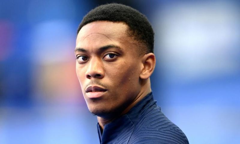 Anthony Martial during a training session with the France national team in September