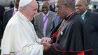 File image of Pope Francis with John Cardinal Njue during his last visit to Kenya