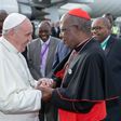File image of Pope Francis with John Cardinal Njue during his last visit to Kenya
