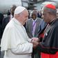 File image of Pope Francis with John Cardinal Njue during his last visit to Kenya