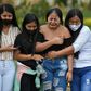 Relatives of Heine Collazos and Esneider Collazos, two of six men massacred by an armed group on August 21 in a rural area Colombia, attend their funeral