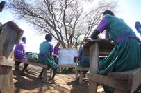 Pupils at the Seriani Primary School, Baringo South constituency - Baringo County as in-person learning resumed on January 4, 2021