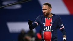 Neymar scored his 81st goal on his 100th appearance for PSG in a 4-0 win over Montpellier on Friday