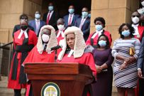 Special court proceedings held as Chief Justice David Maraga retires on January 11, 2021. Justice Philomena Mwilu takes over CJ office on acting capacity