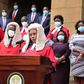 Special court proceedings held as Chief Justice David Maraga retires on January 11, 2021. Justice Philomena Mwilu takes over CJ office on acting capacity