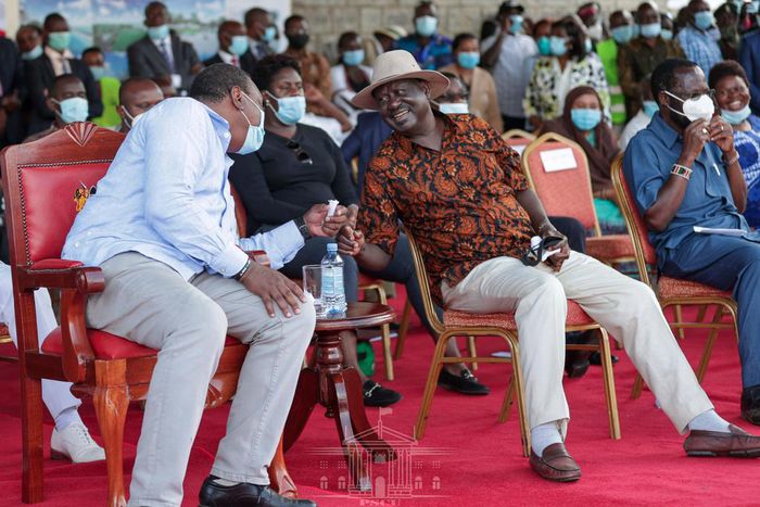 President Uhuru Kenyatta and ODM Party leader Raila Odinga